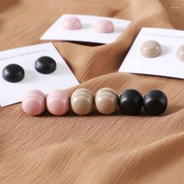 Scarves Cross-Border Scarf Round Monochrome Frosted Small Bowl Magnetic Snap Magnet Buckle Female Shawl Dual-Use Collar Cli