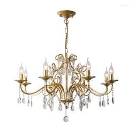Chandeliers Living RoomAmerican Chandelier French Dining Room Crystal Lamp Simple Modern Guest Bedroom