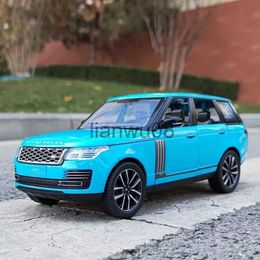 Diecast Model Cars 124 Range Rover Sports SUV Alloy Car Model Diecasts Metal Toy Offroad Series Vehicles Sound And Light Simulation Children Gift x0731