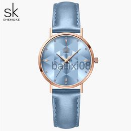 Other Watches Romantic Light Blue Women Watches Royal Style Relogio Feminino Ultra Thin Minimalist Watch For Women Top Brand Montre Femme J230728