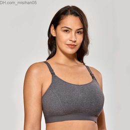 Maternity Intimates Gratlin Full Cup Maternity Care Sports bra Breathfeeding Women's Comfort Cotton Underwear Plus Size Breathable Sportswear Yoga Z230731