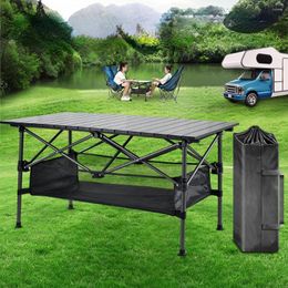Camp Furniture Outdoors Picnic Table Folding Camping Hiking Portable Po