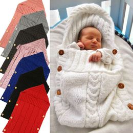 Pajamas born Infant Knit Crochet Summer Breathable Winter Warm Swaddle Wrap Sleeping Bags for 0 6 Months Boys Girls 230731