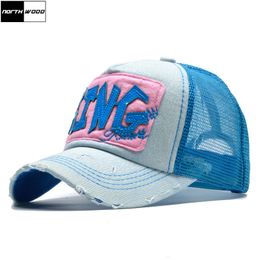 Ball Caps NORTHWOOD Fashion Summer Cap Women Baseball Mesh Dad Hat KING Casquette Girls Bone Feminino 230729