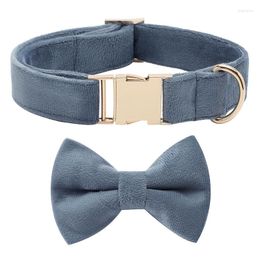 Dog Collars Fashionable Collar And Leash In Grey-Blue Accessories