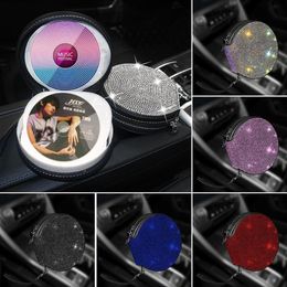 Car Organizer 2021 Portable Luxury CD Case Holder Oxford Cloth DVD Disc Storage Bag Bling Accessories For Woman239z