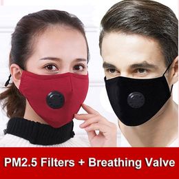 Unisex Mask PM2.5 Anti-dust and Flu, Gas, Smoke Face Masks Washable 2pcs Activated Carbon Philtre Pads Reusable Protection Respirator