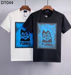 Men's T Shirts Women/Men's Cartoon Letter Printing Stylish Cotton Summer Top Couple Outfit DT044#