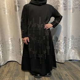 Ethnic Clothing Girls Eid Dress Ramadan Hijab Abaya Beading Kaftan Abayas Islam Muslim Caftan Marocain Robe Femme Musulmane Dresses