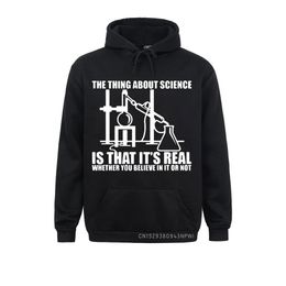 Mens Hoodies Sweatshirts True Science Believe Chemistry Experiment Printing For Men Male Atheist Winter Fashion Casual Loose Fit Hoodie 230731