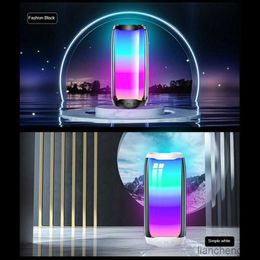 Portable Speakers Pulse Bluetooth Dazzling Light Effect Plug-In Card Portable Bass Light Seven Small Stereoo R230731