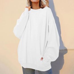 Women's Hoodies Solid Colour Women Y2K Sweatshirts Minimalism Baggy Oversize Trendy Sportswear Tracksuits Harajuku Pullovers Hoodie Coats