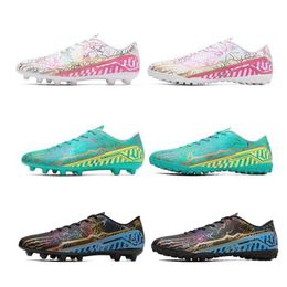 Mens Womens TF AG Soccer Shoes Comfortable Sports Sneakers Youth Football Boots Low Top Training Shoes Big Size 35-47