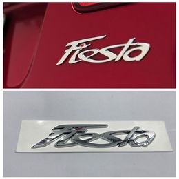 Fiesta ABS Logo Car Emblem Rear Trunk Lid Decal badge sticker For Ford Fiesta auto accessories263R