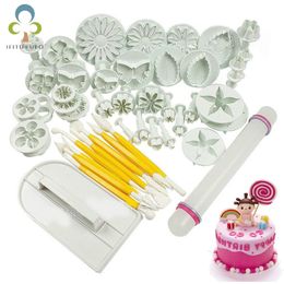 Baking Moulds Fondant Cake Mould Set Flower Decorating Tools Kitchen Moulding Kit Sugarcraft Making Mould For Cookie GYH 230731