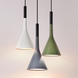 Pendant Lamps Nordic Designer Resin Lights LED Simple Multicolor Minimalist Hanging E27 Edison Bulb Kitchen Dining Bedroom