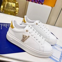 2023 Designers shoes Women Time Out Casual shoes Basketball Shoes fashion luxury Travel Leather Fashion Lady Calf leather Flat Letters Platform shoes with box