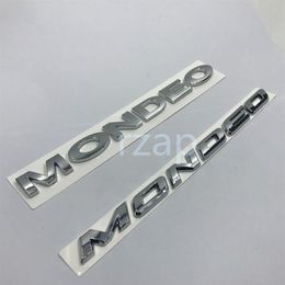 Car Emblem for Ford Mondeo 3D Letters Logo badge Rear Trunk Lid Name Plate Silver Sticker264o
