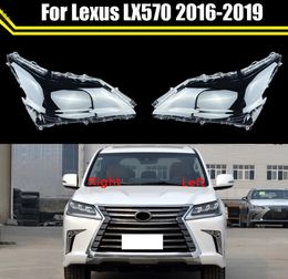 Front Headlight Cover Headlamp Lampshade Lampcover Head Lamp Light Covers Shell Glass Masks For Lexus LX570 2016-2019