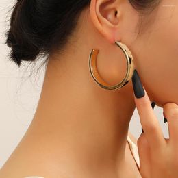 Hoop Earrings 2023 Korean Statement For Women Girls Brown Leopard Geometric Vintage Cool Jewellery Gifts