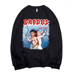 Men's Hoodies Thrash Metal Style Exodus Band Mens Hoody Tops Pullovers Harajuku Streetwear Hip Hop Sweatshirts