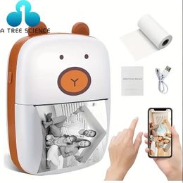 Wireless Mini Photo Printer: Portable BT Thermal Printer for iPhone & Android - Print Labels, Journals & Notes Instantly!