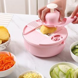 Fruit Vegetable Tools 12piece set MultiFunction Chopper Carrots Potatoes Manually Cut Shred Grater For Kitchen Convenience Tool 230731