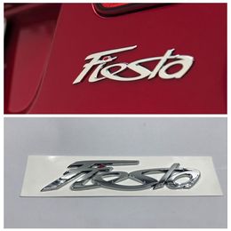 Fiesta ABS Logo Car Emblem Rear Trunk Lid Decal badge sticker For Ford Fiesta auto accessories272n