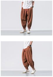 Men's Pants Season Goods Spring Men Loose Harem Chinese Linen Overweight Sweatpants High Quality Casual Trousers Male