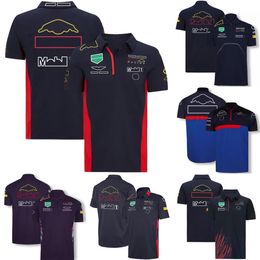 2024 New Formula One F1 Racing Team Fans T-shirt Polo Men's Motorsport Clothing Tops Summer Mens Plus Shirt Quick Dry Short Size Children 100cm-6xl S8mz