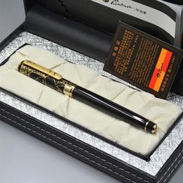 Luxury Picasso 902 Rollerball pen Unique Black Golden Engrave Business office supplies High quality Writing options pen with Box p288U