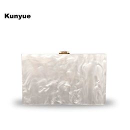 Evening Bags Messenger Bag Solid Handbag Casual Pure White Evening Bags Pearly Clutch Purse Party Prom Wedding Cute Bare Colours Hardboxes 230729