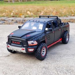 Diecast Model Cars 132 Simulation Alloy Car Model DodgeRam TRX Pickup Metal Pull Back Car Sound And Light Pull Back Boy Toy Gifts Vehicle x0731