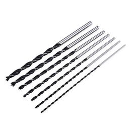 7pc X Long Wood Drill Bit Set 4mm 5mm 6mm 7mm 8mm 10mm 12mm 300mm Brad Point Professional Bits246k