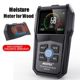 Moisture Metres MESTEK Professional Colour Screen Non-contact Wood Moisture Metre Environmental Humidity Temperature Detection Moisture Detector 230731