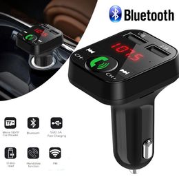 Bluetooth 5 0 FM Transmitter Car MP3 Player Dual USB 2 1A Fast Charger Car Music Player FM Modulator Audio Frequency Radio234p