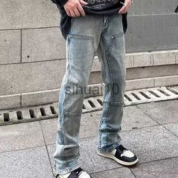 Männer Jeans 2023 Y2K Streetwear Neue Kpop Flare Jeans Cargo Hosen Männer Kleidung Gerade Alte Vintage Hip Hop Denim Hosen homme J230728