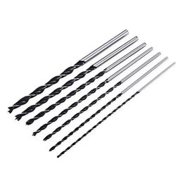 7pc X Long Wood Drill Bit Set 4mm 5mm 6mm 7mm 8mm 10mm 12mm 300mm Brad Point Professional Bits235j