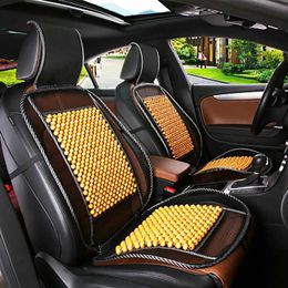 Universal Massage Wood Beads Car Seat Cover Cooling Cushion Mesh Mat Season Wooden Cool Pad Covers260Y