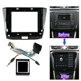 Car radio front panel frame, 10 inch, DVD panel, power adapter assembly for Volks-wag-en Passat B5 B6 B7 B8 Magnato