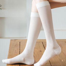 Women Socks Women's Anti-hook Stockings Calf Mid-leg Half Tube Summer Thin Transparent Sunscreen Skin Color Mid-tube