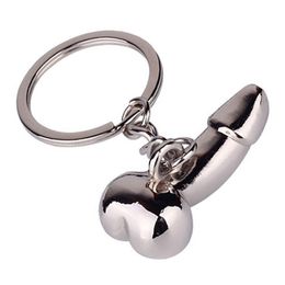 Sexy Man Cock Keychain Car Key Rings Male Genitalia Sex Toy Car Key Chain Creative Gift For Lover Auto Keyring motorcycle Keyfob211G