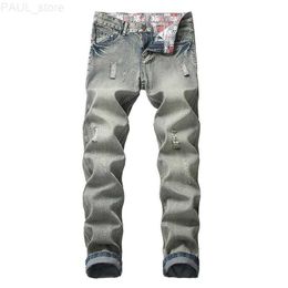 Men's Mens Denim Jogging Pants Men Distressed Jeans Large Size Cool Boys Designer Ripped Fashion L230731