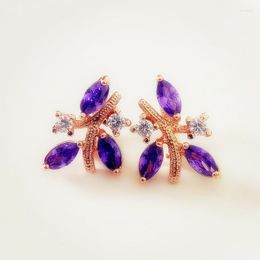 Dangle Earrings Arrival Elegant Women Drop 585 Rose Russian Gold Colour Fashion Jewellery Valentine Day Gift