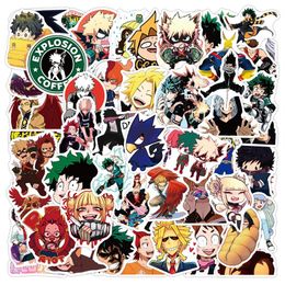 100pcs Car sticker Cartoon Anime Stickers My Hero Academia Graffiti Boku No Hero Academia Character Decal Laptop Car Kids Sticker249e