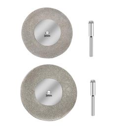 50 60mm Diamond Cutting Disc Grinding Wheel Saw Circular 3mm Shank Drill Bit Rotary Tool 32CC Professional Hand Sets241i