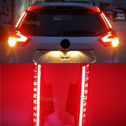 1Pair For Nissan Xtrail X-trail X trail Rogue 2014 - 2020 LED DRL Rear Bumper tail light fog lamp Brake Lights Signal lamp308f