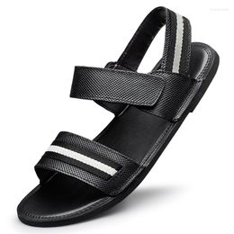 Sandals TAFN Men Summer Leisure Beach Holiday Shoes 2023 Outdoor Male Retro Comfortable Casual