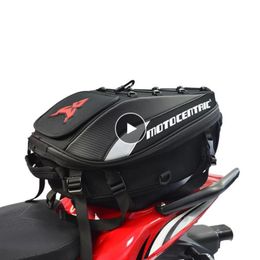 New Waterproof Motorcycle Tail Bag Multi-functional Durable Rear Motorcycle Seat Bag High Capacity Motorcycle Rider Backpack217d