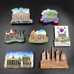 Fridge Magnets fridge magnets Germany Italy refrigerator paste resin magnetic creative stereo trevi fountain in Berlin fridge magnet souvenir x0731